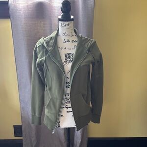 Time and Tru Women's Utility Jacket in Army Green